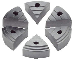 Value Collection - 2.16" Chuck Capacity, JF Attachment, Round Soft Lathe Chuck Jaw - 6 Jaws, Steel - Makers Industrial Supply