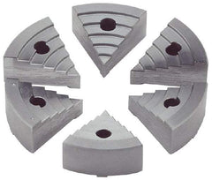 Value Collection - 2" Chuck Capacity, JF Attachment, Round Soft Lathe Chuck Jaw - 6 Jaws, Steel - Makers Industrial Supply