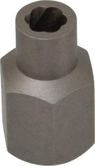 Irwin Hanson - 3/8" Drive Reverse Spiral Flute Hex Bolt Remover - 1/4" Hex, 2" OAL - Makers Industrial Supply