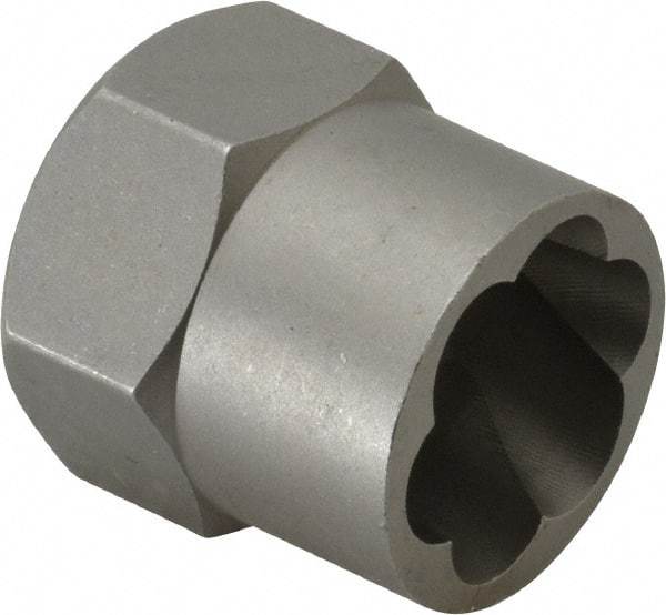 Irwin Hanson - 3/8" Drive Reverse Spiral Flute Hex Bolt Remover - 11/16" Hex, 2" OAL - Makers Industrial Supply