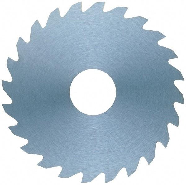 RobbJack - 4" Diam x 0.006" Blade Thickness x 1" Arbor Hole Diam, 36 Tooth Slitting and Slotting Saw - Arbor Connection, Right Hand, Uncoated, Solid Carbide, Concave Ground - Makers Industrial Supply