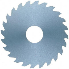 RobbJack - 4" Diam x 0.006" Blade Thickness x 1" Arbor Hole Diam, 36 Tooth Slitting and Slotting Saw - Arbor Connection, Right Hand, Uncoated, Solid Carbide, Concave Ground - Makers Industrial Supply