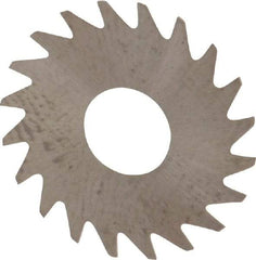 RobbJack - 3/4" Diam x 0.008" Blade Thickness x 1/4" Arbor Hole Diam, 20 Tooth Slitting and Slotting Saw - Arbor Connection, Right Hand, Uncoated, Solid Carbide, Concave Ground - Makers Industrial Supply