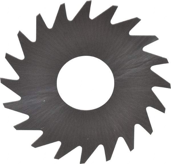 RobbJack - 3/4" Diam x 0.012" Blade Thickness x 1/4" Arbor Hole Diam, 20 Tooth Slitting and Slotting Saw - Arbor Connection, Right Hand, Uncoated, Solid Carbide, Concave Ground - Makers Industrial Supply