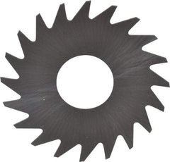 RobbJack - 3/4" Diam x 0.012" Blade Thickness x 1/4" Arbor Hole Diam, 20 Tooth Slitting and Slotting Saw - Arbor Connection, Right Hand, Uncoated, Solid Carbide, Concave Ground - Makers Industrial Supply