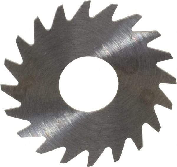 RobbJack - 3/4" Diam x 0.014" Blade Thickness x 1/4" Arbor Hole Diam, 20 Tooth Slitting and Slotting Saw - Arbor Connection, Right Hand, Uncoated, Solid Carbide, Concave Ground - Makers Industrial Supply