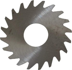 RobbJack - 3/4" Diam x 0.018" Blade Thickness x 1/4" Arbor Hole Diam, 20 Tooth Slitting and Slotting Saw - Arbor Connection, Right Hand, Uncoated, Solid Carbide, Concave Ground - Makers Industrial Supply