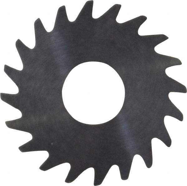 RobbJack - 3/4" Diam x 0.028" Blade Thickness x 1/4" Arbor Hole Diam, 20 Tooth Slitting and Slotting Saw - Arbor Connection, Right Hand, Uncoated, Solid Carbide, Concave Ground - Makers Industrial Supply