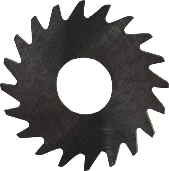 RobbJack - 3/4" Diam x 0.0312" Blade Thickness x 1/4" Arbor Hole Diam, 20 Tooth Slitting and Slotting Saw - Arbor Connection, Right Hand, Uncoated, Solid Carbide, Concave Ground - Makers Industrial Supply