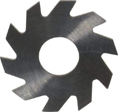 RobbJack - 3/4" Diam x 0.04" Blade Thickness x 1/4" Arbor Hole Diam, 10 Tooth Slitting and Slotting Saw - Arbor Connection, Right Hand, Uncoated, Solid Carbide, Concave Ground - Makers Industrial Supply