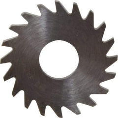 RobbJack - 3/4" Diam x 1/16" Blade Thickness x 1/4" Arbor Hole Diam, 20 Tooth Slitting and Slotting Saw - Arbor Connection, Right Hand, Uncoated, Solid Carbide, Concave Ground - Makers Industrial Supply