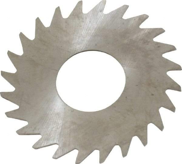 RobbJack - 1" Diam x 0.0156" Blade Thickness x 3/8" Arbor Hole Diam, 24 Tooth Slitting and Slotting Saw - Arbor Connection, Right Hand, Uncoated, Solid Carbide, Concave Ground - Makers Industrial Supply