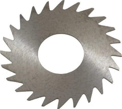 RobbJack - 1" Diam x 0.023" Blade Thickness x 3/8" Arbor Hole Diam, 24 Tooth Slitting and Slotting Saw - Arbor Connection, Right Hand, Uncoated, Solid Carbide, Concave Ground - Makers Industrial Supply