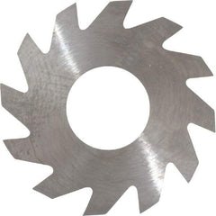 RobbJack - 1" Diam x 0.025" Blade Thickness x 3/8" Arbor Hole Diam, 12 Tooth Slitting and Slotting Saw - Arbor Connection, Right Hand, Uncoated, Solid Carbide, Concave Ground - Makers Industrial Supply