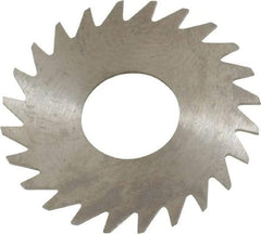 RobbJack - 1" Diam x 0.025" Blade Thickness x 3/8" Arbor Hole Diam, 24 Tooth Slitting and Slotting Saw - Arbor Connection, Right Hand, Uncoated, Solid Carbide, Concave Ground - Makers Industrial Supply