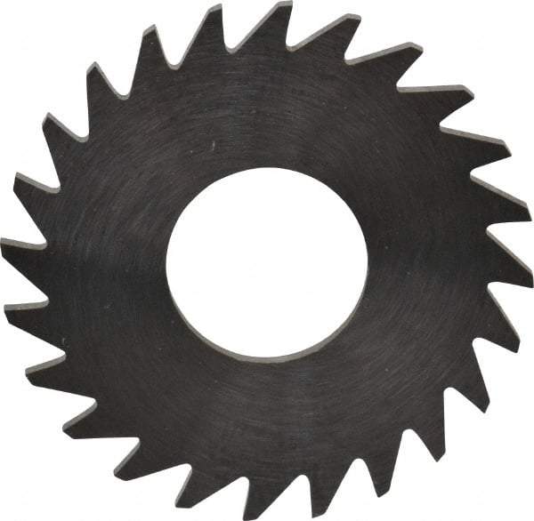 RobbJack - 1" Diam x 0.0468" Blade Thickness x 3/8" Arbor Hole Diam, 24 Tooth Slitting and Slotting Saw - Arbor Connection, Right Hand, Uncoated, Solid Carbide, Concave Ground - Makers Industrial Supply