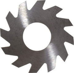 RobbJack - 1" Diam x 1/16" Blade Thickness x 3/8" Arbor Hole Diam, 12 Tooth Slitting and Slotting Saw - Arbor Connection, Right Hand, Uncoated, Solid Carbide, Concave Ground - Makers Industrial Supply