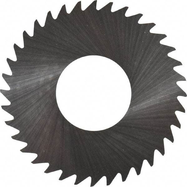 RobbJack - 1-1/4" Diam x 0.004" Blade Thickness x 1/2" Arbor Hole Diam, 36 Tooth Slitting and Slotting Saw - Arbor Connection, Right Hand, Uncoated, Solid Carbide, Concave Ground - Makers Industrial Supply