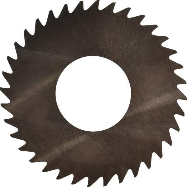 RobbJack - 1-1/4" Diam x 0.006" Blade Thickness x 1/2" Arbor Hole Diam, 36 Tooth Slitting and Slotting Saw - Arbor Connection, Right Hand, Uncoated, Solid Carbide, Concave Ground - Makers Industrial Supply