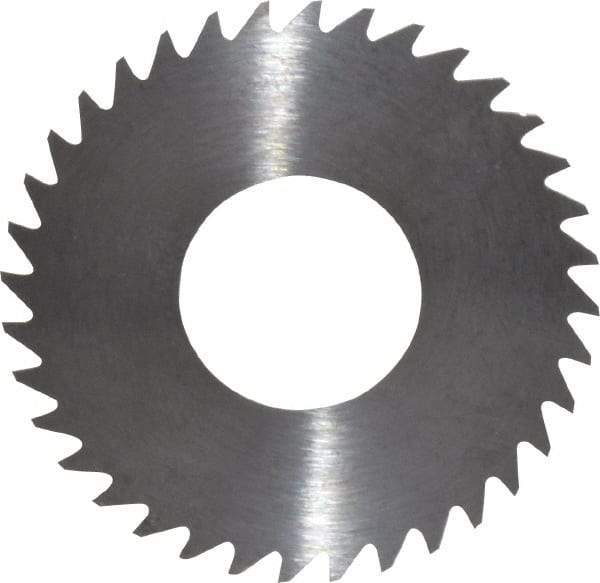 RobbJack - 1-1/4" Diam x 0.012" Blade Thickness x 1/2" Arbor Hole Diam, 36 Tooth Slitting and Slotting Saw - Arbor Connection, Right Hand, Uncoated, Solid Carbide, Concave Ground - Makers Industrial Supply