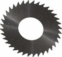 RobbJack - 1-1/4" Diam x 0.014" Blade Thickness x 1/2" Arbor Hole Diam, 36 Tooth Slitting and Slotting Saw - Arbor Connection, Right Hand, Uncoated, Solid Carbide, Concave Ground - Makers Industrial Supply