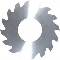 RobbJack - 1-1/4" Diam x 0.0312" Blade Thickness x 1/2" Arbor Hole Diam, 16 Tooth Slitting and Slotting Saw - Arbor Connection, Right Hand, Uncoated, Solid Carbide, Concave Ground - Makers Industrial Supply