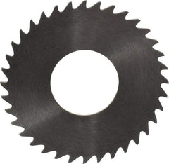 RobbJack - 1-1/4" Diam x 0.0312" Blade Thickness x 1/2" Arbor Hole Diam, 36 Tooth Slitting and Slotting Saw - Arbor Connection, Right Hand, Uncoated, Solid Carbide, Concave Ground - Makers Industrial Supply