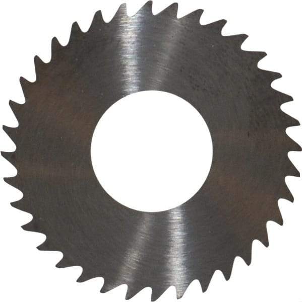 RobbJack - 1-1/4" Diam x 0.035" Blade Thickness x 1/2" Arbor Hole Diam, 36 Tooth Slitting and Slotting Saw - Arbor Connection, Right Hand, Uncoated, Solid Carbide, Concave Ground - Makers Industrial Supply