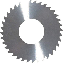 RobbJack - 1-1/4" Diam x 0.051" Blade Thickness x 1/2" Arbor Hole Diam, 36 Tooth Slitting and Slotting Saw - Arbor Connection, Right Hand, Uncoated, Solid Carbide, Concave Ground - Makers Industrial Supply