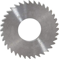 RobbJack - 1-1/4" Diam x 1/8" Blade Thickness x 1/2" Arbor Hole Diam, 36 Tooth Slitting and Slotting Saw - Arbor Connection, Right Hand, Uncoated, Solid Carbide, Concave Ground - Makers Industrial Supply