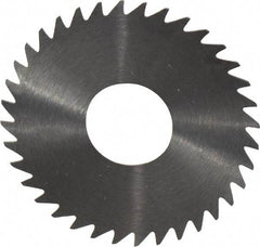 RobbJack - 1-1/2" Diam x 0.0156" Blade Thickness x 1/2" Arbor Hole Diam, 36 Tooth Slitting and Slotting Saw - Arbor Connection, Right Hand, Uncoated, Solid Carbide, Concave Ground - Makers Industrial Supply