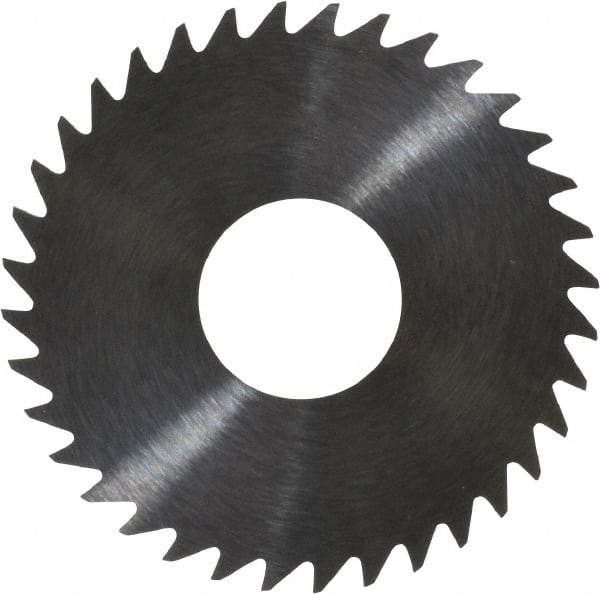 RobbJack - 1-1/2" Diam x 0.02" Blade Thickness x 1/2" Arbor Hole Diam, 36 Tooth Slitting and Slotting Saw - Arbor Connection, Right Hand, Uncoated, Solid Carbide, Concave Ground - Makers Industrial Supply