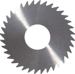 RobbJack - 1-1/2" Diam x 0.023" Blade Thickness x 1/2" Arbor Hole Diam, 36 Tooth Slitting and Slotting Saw - Arbor Connection, Right Hand, Uncoated, Solid Carbide, Concave Ground - Makers Industrial Supply