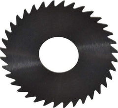 RobbJack - 1-1/2" Diam x 0.025" Blade Thickness x 1/2" Arbor Hole Diam, 36 Tooth Slitting and Slotting Saw - Arbor Connection, Right Hand, Uncoated, Solid Carbide, Concave Ground - Makers Industrial Supply