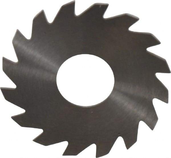 RobbJack - 1-1/2" Diam x 0.028" Blade Thickness x 1/2" Arbor Hole Diam, 16 Tooth Slitting and Slotting Saw - Arbor Connection, Right Hand, Uncoated, Solid Carbide, Concave Ground - Makers Industrial Supply