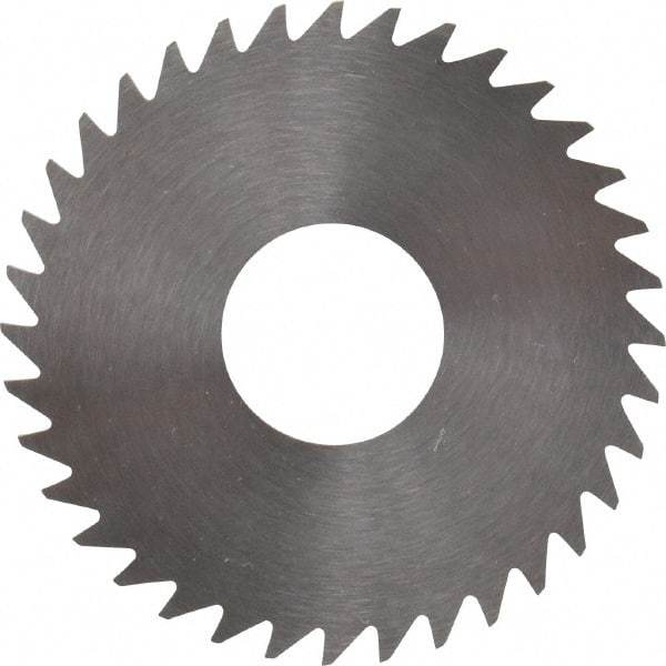 RobbJack - 1-1/2" Diam x 0.0312" Blade Thickness x 1/2" Arbor Hole Diam, 36 Tooth Slitting and Slotting Saw - Arbor Connection, Right Hand, Uncoated, Solid Carbide, Concave Ground - Makers Industrial Supply