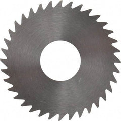 RobbJack - 1-1/2" Diam x 0.0312" Blade Thickness x 1/2" Arbor Hole Diam, 36 Tooth Slitting and Slotting Saw - Arbor Connection, Right Hand, Uncoated, Solid Carbide, Concave Ground - Makers Industrial Supply