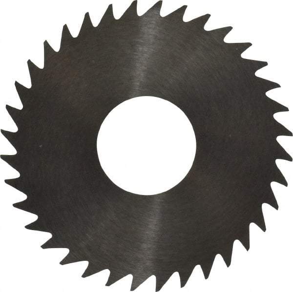 RobbJack - 1-1/2" Diam x 0.0468" Blade Thickness x 1/2" Arbor Hole Diam, 36 Tooth Slitting and Slotting Saw - Arbor Connection, Right Hand, Uncoated, Solid Carbide, Concave Ground - Makers Industrial Supply