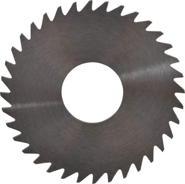 RobbJack - 1-1/2" Diam x 1/16" Blade Thickness x 1/2" Arbor Hole Diam, 36 Tooth Slitting and Slotting Saw - Arbor Connection, Right Hand, Uncoated, Solid Carbide, Concave Ground - Makers Industrial Supply