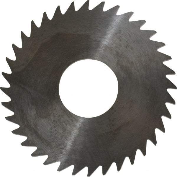 RobbJack - 1-1/2" Diam x 0.0937" Blade Thickness x 1/2" Arbor Hole Diam, 36 Tooth Slitting and Slotting Saw - Arbor Connection, Right Hand, Uncoated, Solid Carbide, Concave Ground - Makers Industrial Supply