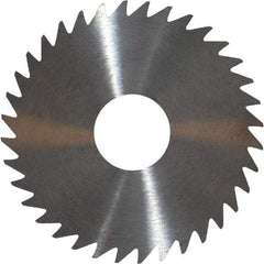 RobbJack - 1-3/4" Diam x 0.0156" Blade Thickness x 1/2" Arbor Hole Diam, 36 Tooth Slitting and Slotting Saw - Arbor Connection, Right Hand, Uncoated, Solid Carbide, Concave Ground - Makers Industrial Supply