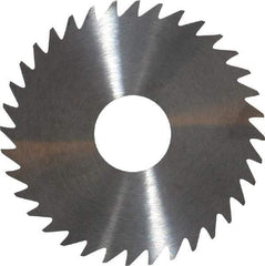 RobbJack - 1-3/4" Diam x 0.02" Blade Thickness x 1/2" Arbor Hole Diam, 36 Tooth Slitting and Slotting Saw - Arbor Connection, Right Hand, Uncoated, Solid Carbide, Concave Ground - Makers Industrial Supply