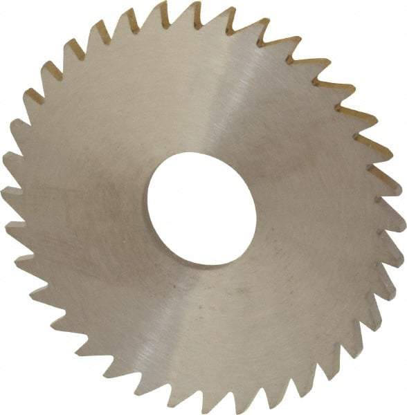 RobbJack - 1-3/4" Diam x 0.0781" Blade Thickness x 1/2" Arbor Hole Diam, 36 Tooth Slitting and Slotting Saw - Arbor Connection, Right Hand, Uncoated, Solid Carbide, Concave Ground - Makers Industrial Supply