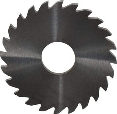 RobbJack - 1-3/4" Diam x 0.0937" Blade Thickness x 1/2" Arbor Hole Diam, 24 Tooth Slitting and Slotting Saw - Arbor Connection, Right Hand, Uncoated, Solid Carbide, Concave Ground - Makers Industrial Supply