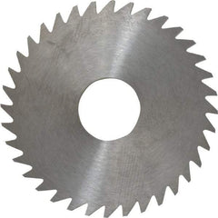 RobbJack - 1-3/4" Diam x 1/8" Blade Thickness x 1/2" Arbor Hole Diam, 36 Tooth Slitting and Slotting Saw - Arbor Connection, Right Hand, Uncoated, Solid Carbide, Concave Ground - Makers Industrial Supply