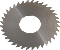 RobbJack - 1-3/4" Diam x 0.025" Blade Thickness x 5/8" Arbor Hole Diam, 36 Tooth Slitting and Slotting Saw - Arbor Connection, Right Hand, Uncoated, Solid Carbide, Concave Ground - Makers Industrial Supply