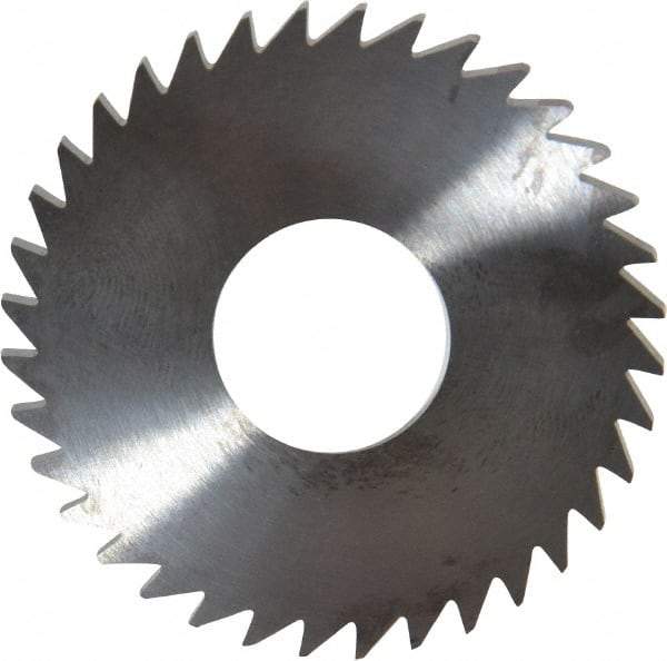 RobbJack - 1-3/4" Diam x 0.0937" Blade Thickness x 5/8" Arbor Hole Diam, 36 Tooth Slitting and Slotting Saw - Arbor Connection, Right Hand, Uncoated, Solid Carbide, Concave Ground - Makers Industrial Supply