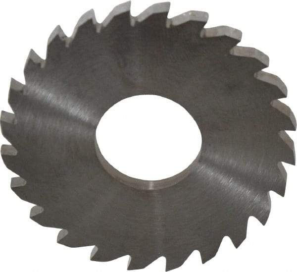 RobbJack - 1-3/4" Diam x 1/8" Blade Thickness x 5/8" Arbor Hole Diam, 24 Tooth Slitting and Slotting Saw - Arbor Connection, Right Hand, Uncoated, Solid Carbide, Concave Ground - Makers Industrial Supply