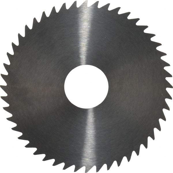 RobbJack - 2" Diam x 0.0156" Blade Thickness x 1/2" Arbor Hole Diam, 48 Tooth Slitting and Slotting Saw - Arbor Connection, Right Hand, Uncoated, Solid Carbide, Concave Ground - Makers Industrial Supply