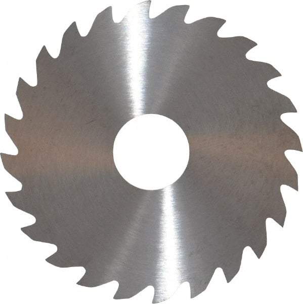 RobbJack - 2" Diam x 0.04" Blade Thickness x 1/2" Arbor Hole Diam, 24 Tooth Slitting and Slotting Saw - Arbor Connection, Right Hand, Uncoated, Solid Carbide, Concave Ground - Makers Industrial Supply